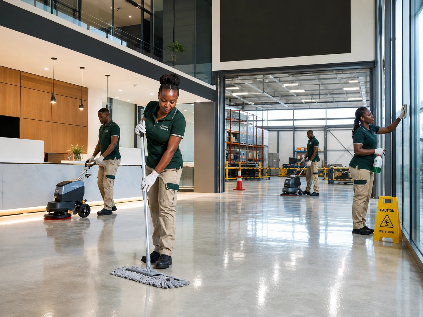 Commercial and industrial cleaning