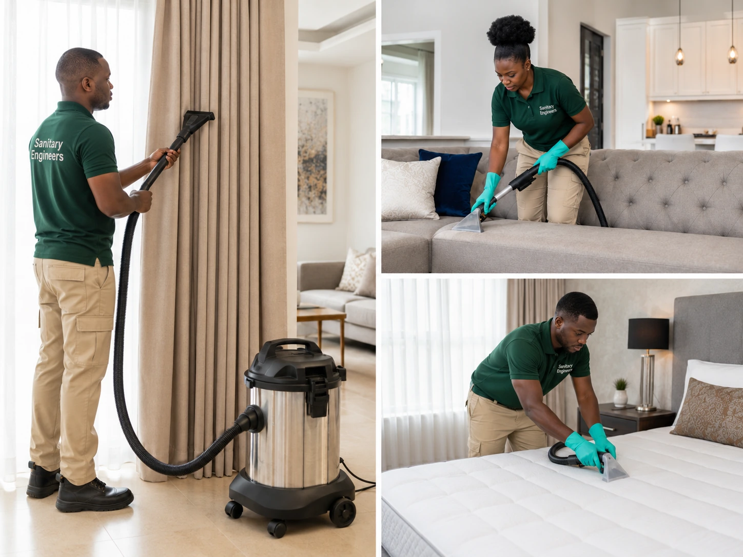 Curtains sofas and mattress cleaning