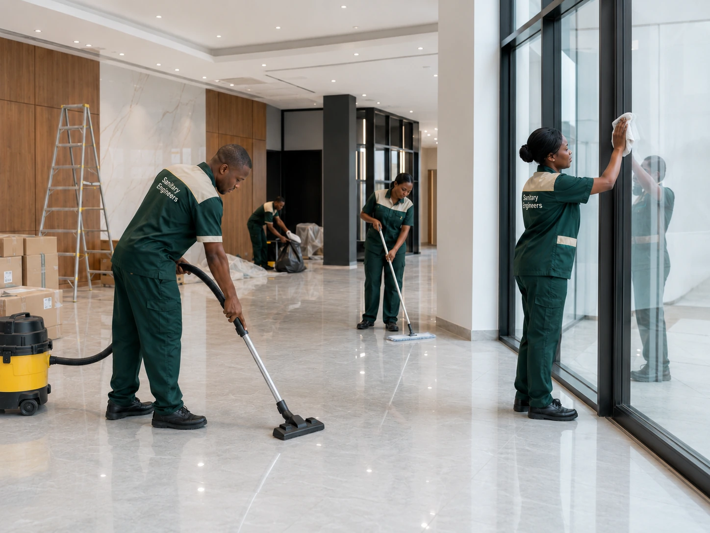 Post construction cleaning